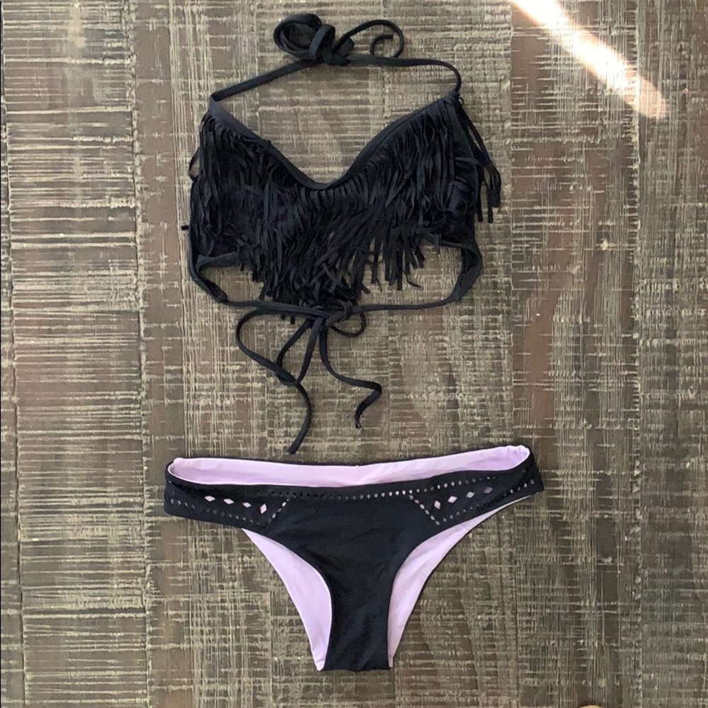 L*Space Ruffle Front Bikini w/ Reversible Bottom